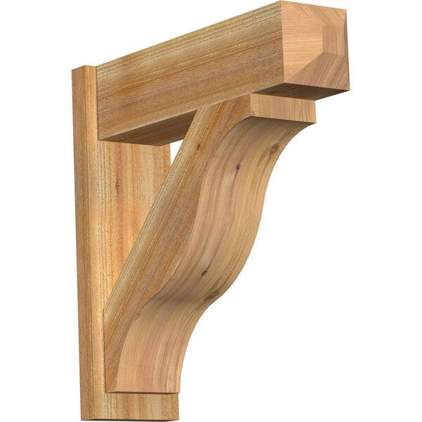 Ekena Millwork Funston Rough Sawn Craftsman Outlooker, Western Red Cedar, 8"W x 28"D x 28"H OUT08X28X28FST04RWR - main